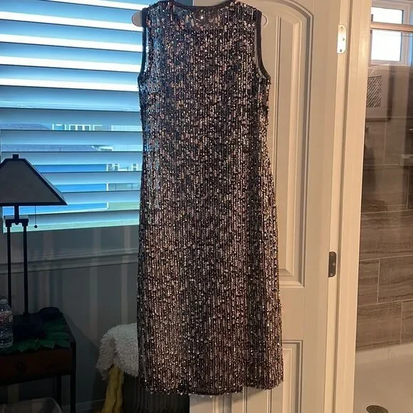 NWT Anthropologie Sequin Slip Dress - Picture 4 of 5